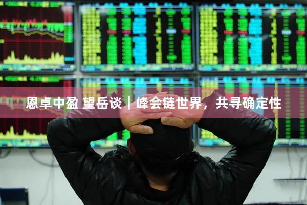 恩卓中盈 望岳谈｜峰会链世界，共寻确定性