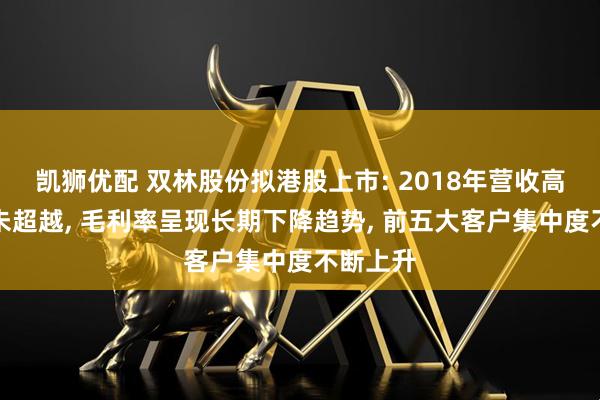 凯狮优配 双林股份拟港股上市: 2018年营收高点至今未超越, 毛利率呈现长期下降趋势, 前五大客户集中度不断上升