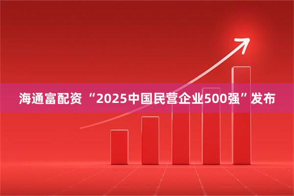 海通富配资 “2025中国民营企业500强”发布