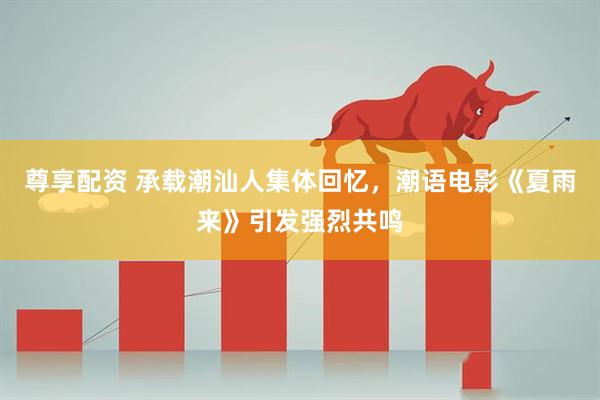 尊享配资 承载潮汕人集体回忆，潮语电影《夏雨来》引发强烈共鸣